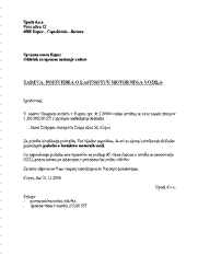 Poizvedba o lastništvu motornih vozil - S tem obrazcem upnik opravi poizvedbo o motornih vozilih v lasti dolžnika.